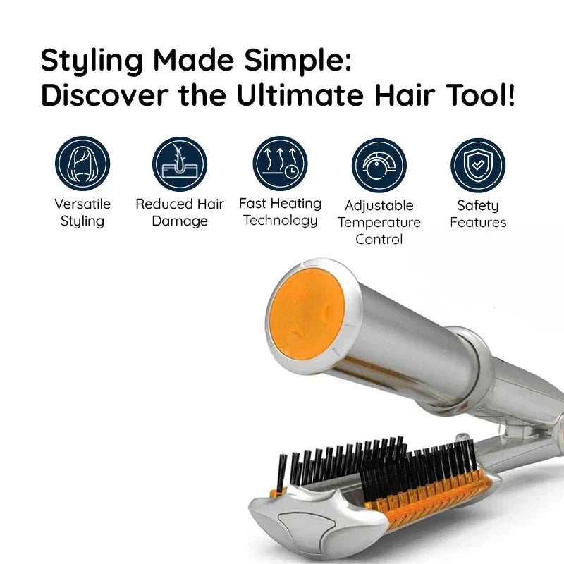 Fast Heat Styling Iron Hair Brush for All Hair Types