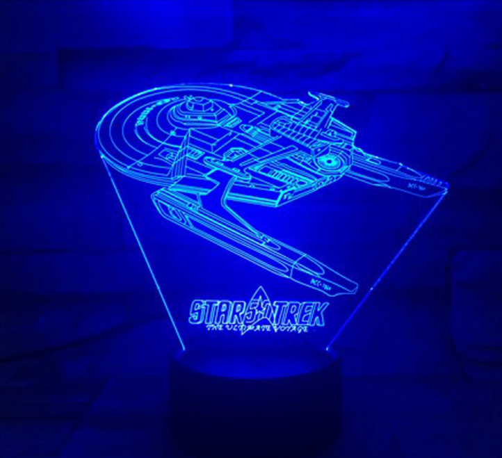 3D Cosmic Star Trek Table Lamp - Halri
