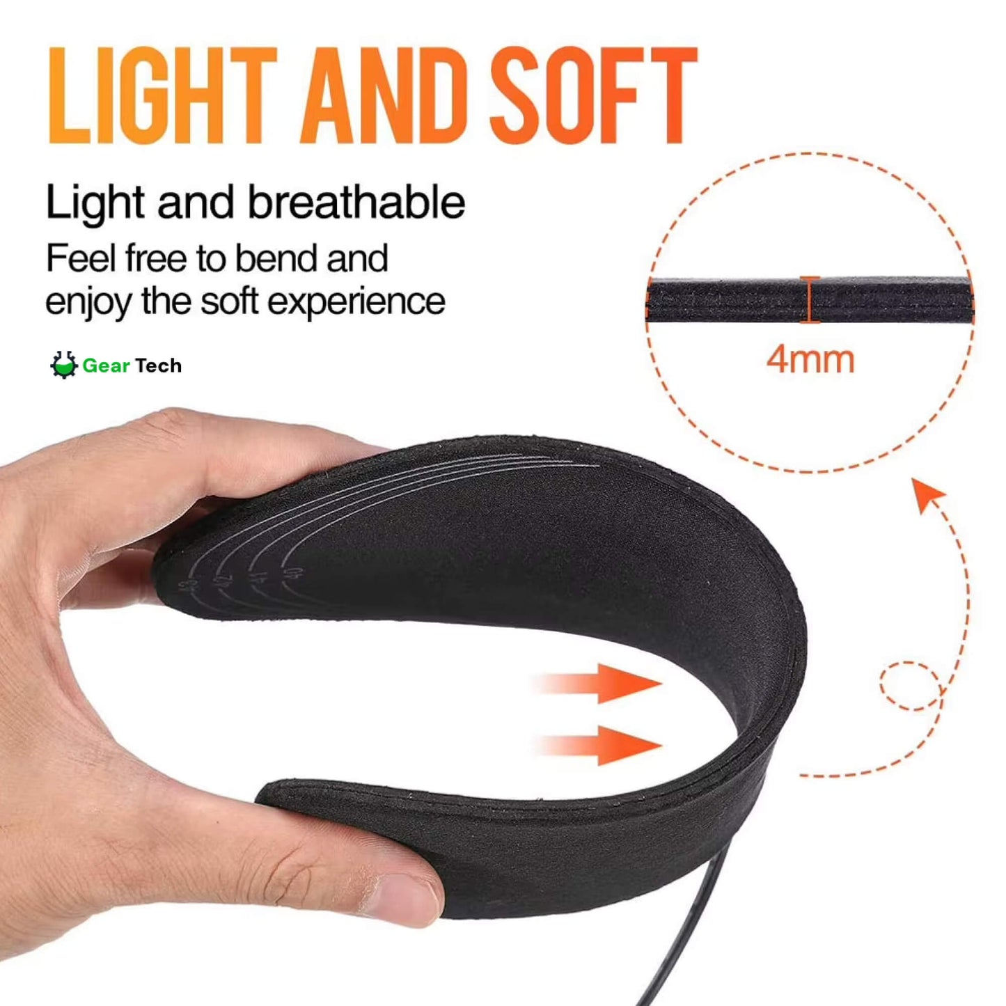 Warm Rechargeable Insoles with USB and Ventilated Style