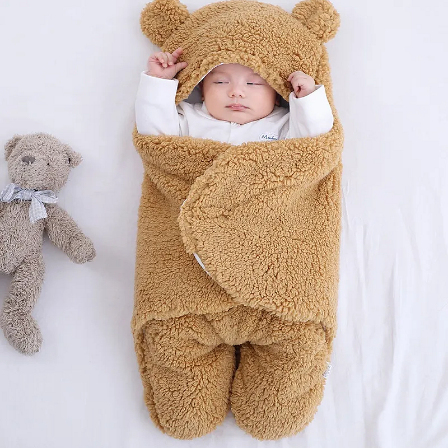 Kuschelige Baby-Puckdecke in 7 sanften Farben