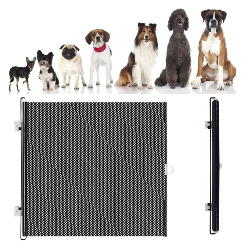 Retractable Mesh Pet Gate for Doorways and Hallways