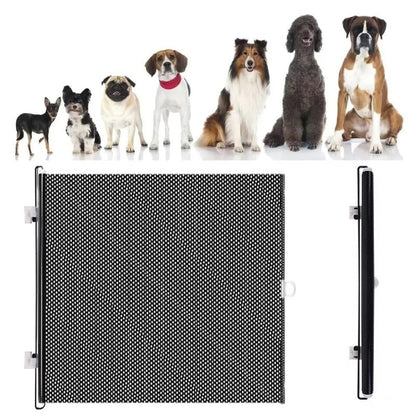 Retractable Mesh Pet Gate for Doorways and Hallways