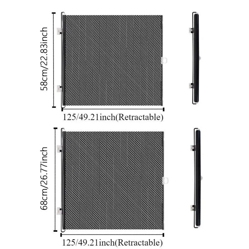 Retractable Mesh Pet Gate for Doorways and Hallways