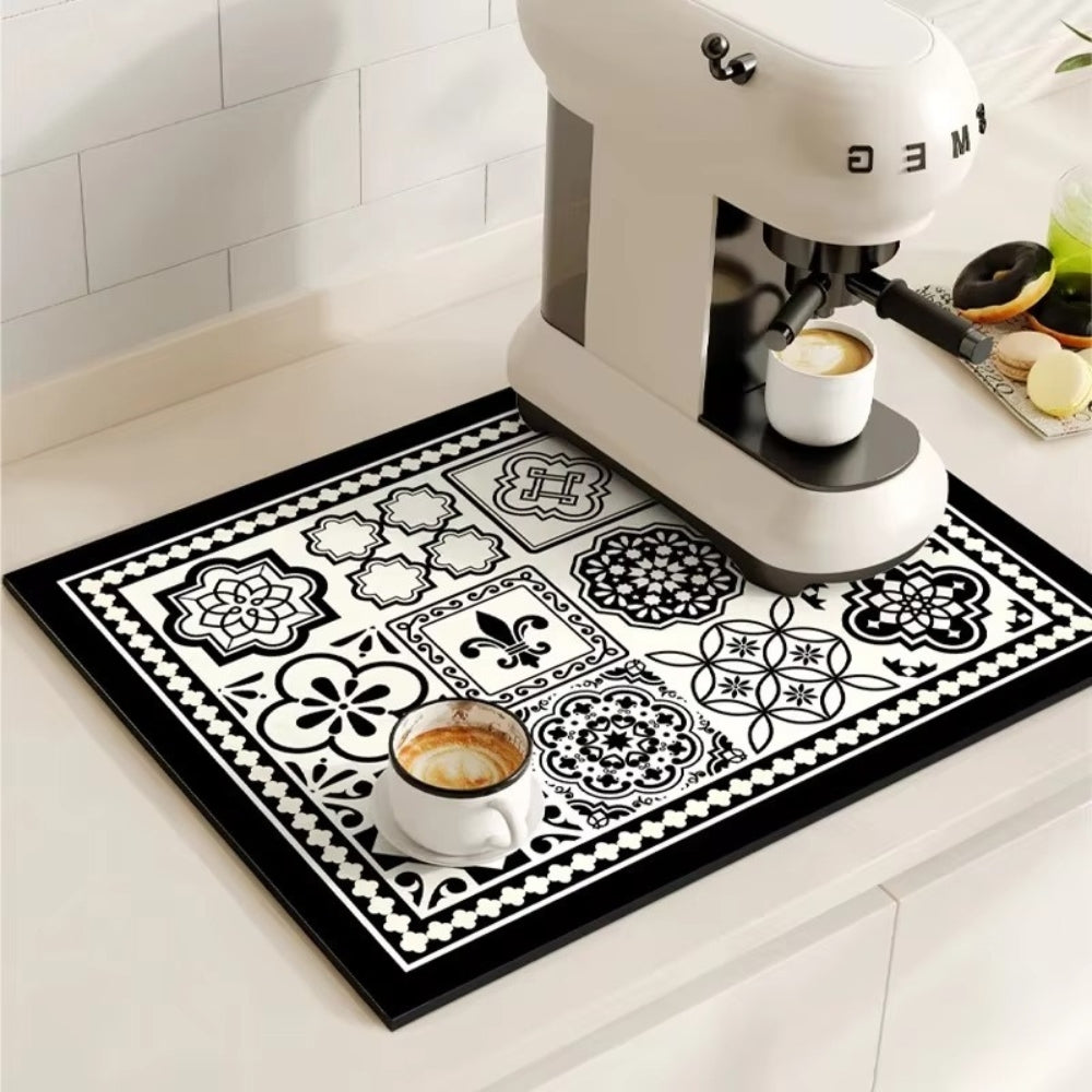 Waterproof Kitchen Coffee Mat Protective Decorative Design - Halri