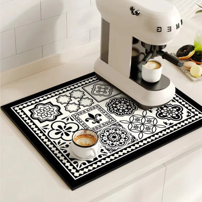 Waterproof Kitchen Coffee Mat Protective Decorative Design - Halri