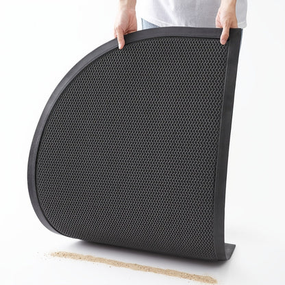 Non-Slip Semi Circle Doormat for Front Door – Durable Cotton-Poly Outdoor Mat – Stylish Welcome Mat for Home Entrances 3