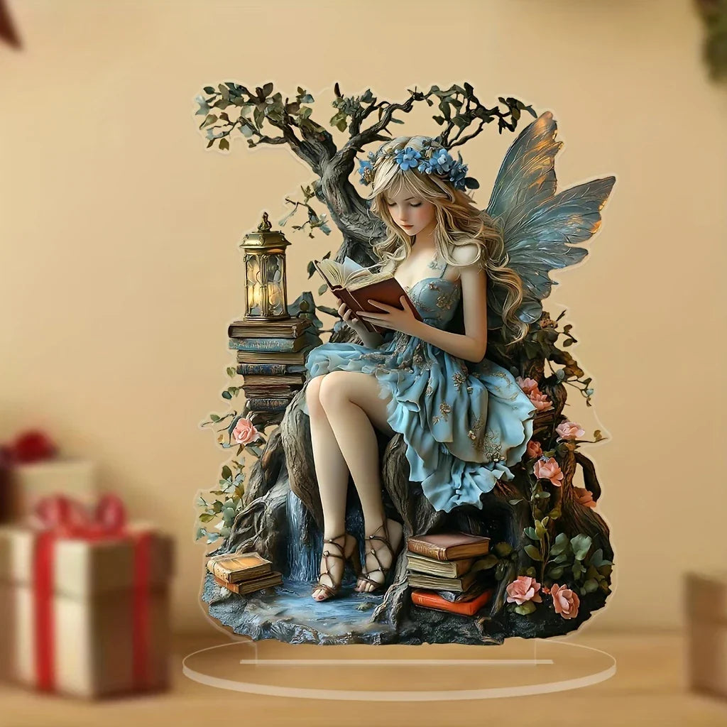 Beautiful Angel Figurine Decorative Table Stand - Halri