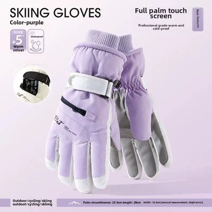 Isolierte Schneehandschuhe | Wasserdichte Thermohandschuhe | Touchscreen