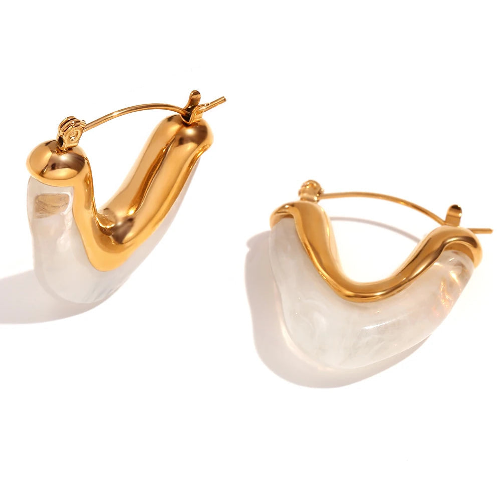 Halri | Elegante 18-karätige Goldcreolen