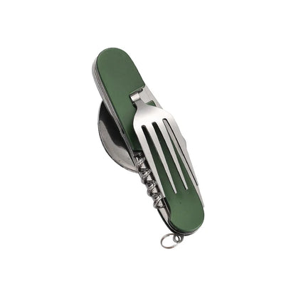 Tragbares 4-in-1 Camping-Besteckset