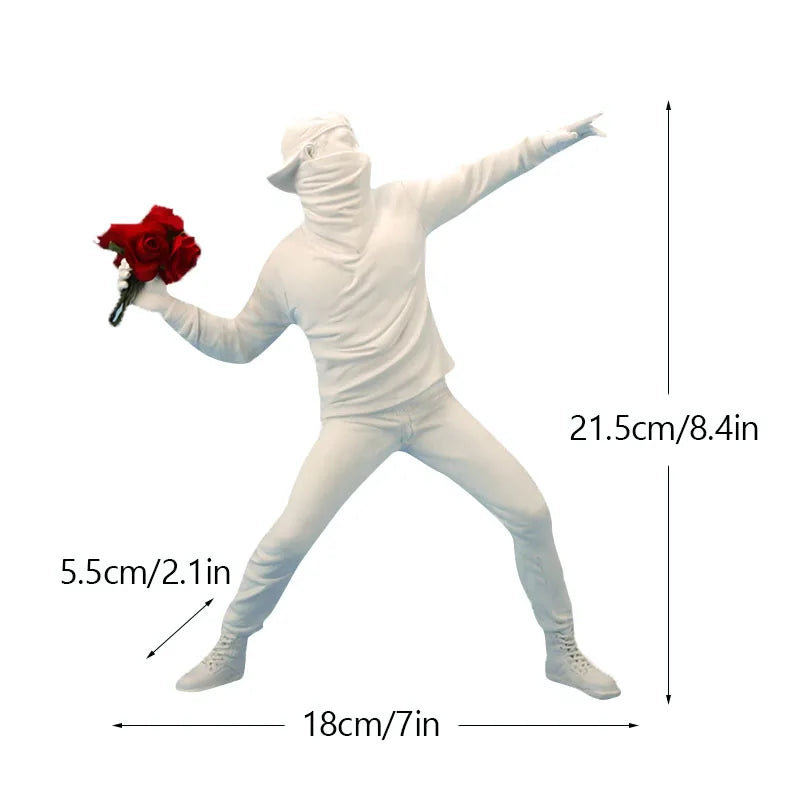 Banksy-Figuren | Pop-Art-Dekor | Moderne Wohnaccessoires