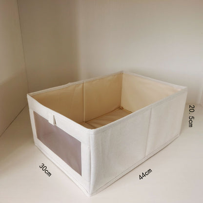 Collapsible Bedside Storage Ottoman Box - Halri