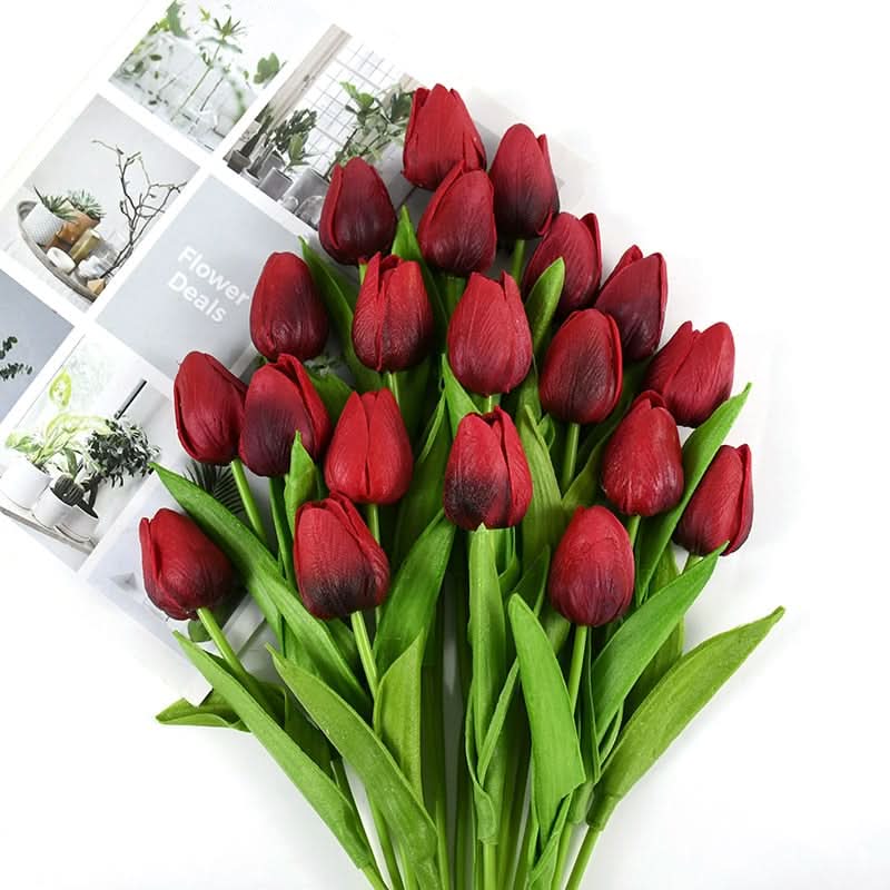 Wunderschönes künstliches Tulpen-Blumenarrangement