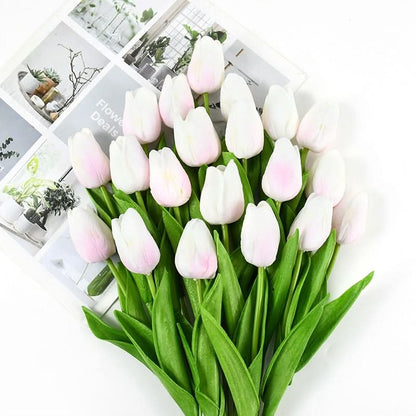 Wunderschönes künstliches Tulpen-Blumenarrangement