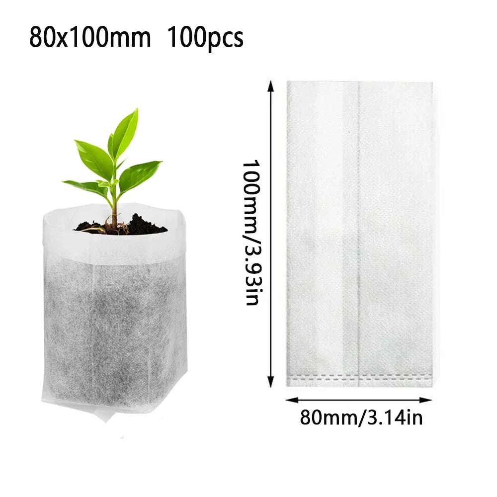 Set umweltfreundlicher, kompostierbarer Gartensäcke
