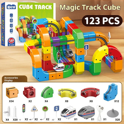 Ultimate Building Racing Track Set – 51/81 Piece Kit
