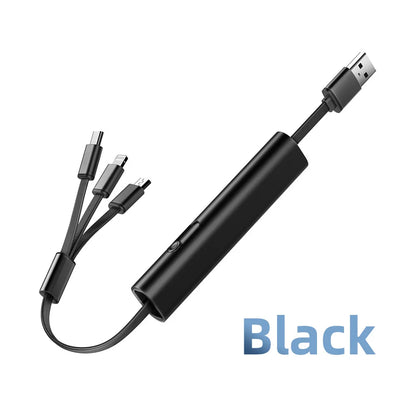 Robustes 3-in-1-Metall-Schnellladekabel