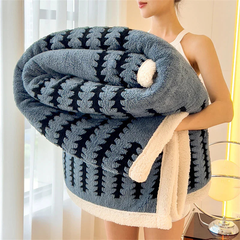 Plüsch-Fleecedecke, superweiche Kuscheldecke