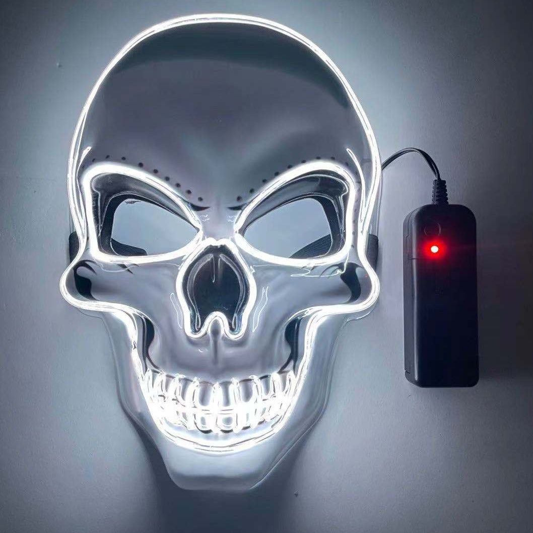 Leuchtende LED-Totenkopf-Partymaske