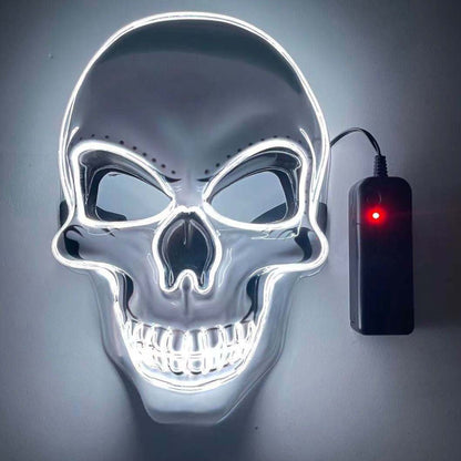 Leuchtende LED-Totenkopf-Partymaske