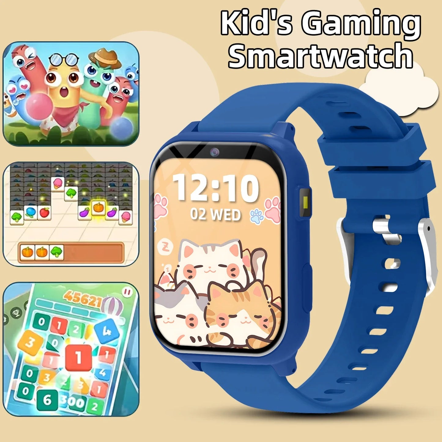 Fun Kids Digital Watch with Alarm and Flashlight