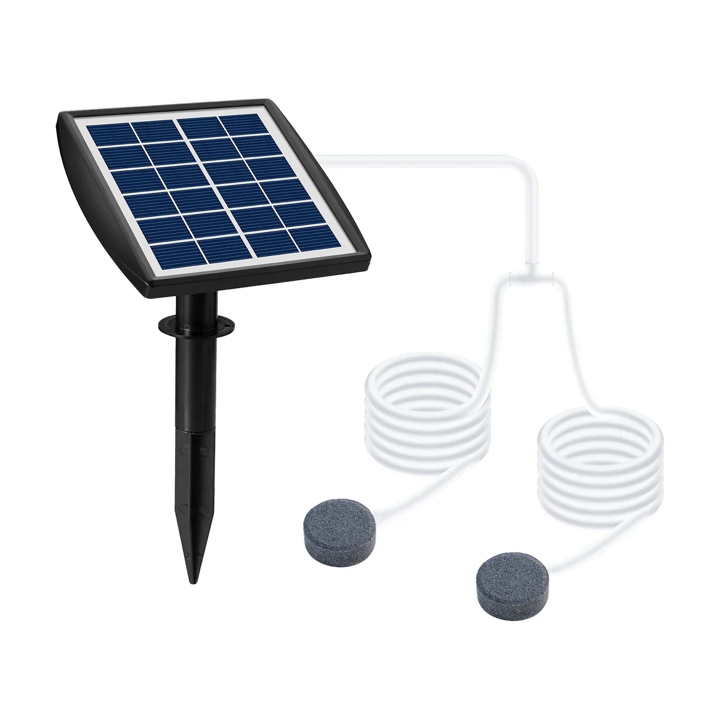 Solar Powered Pond Air Pump Kit with Battery - Halri