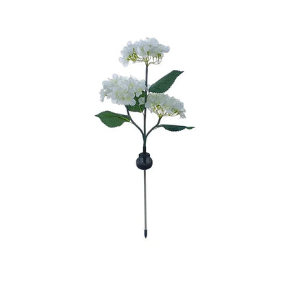 Bunte, solarbetriebene Lichterkette mit Blumen
