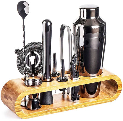 Premium Metal 10-Piece Cocktail Bar Set