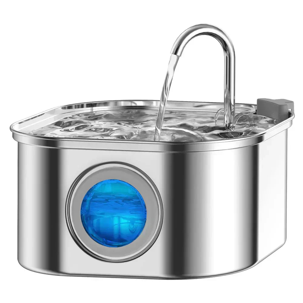 Pet Stainless Steel Automatic Water Fountain - Halri