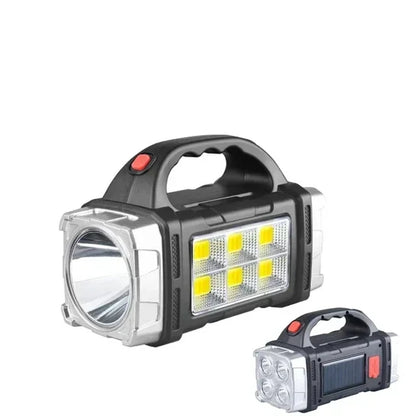 Portable Solar Charger with LED Flashlight - Halri
