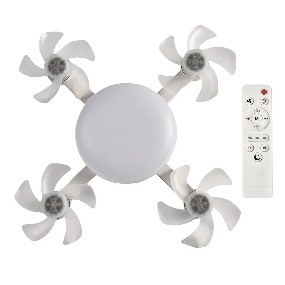 Helle LED-Deckenventilatorleuchte