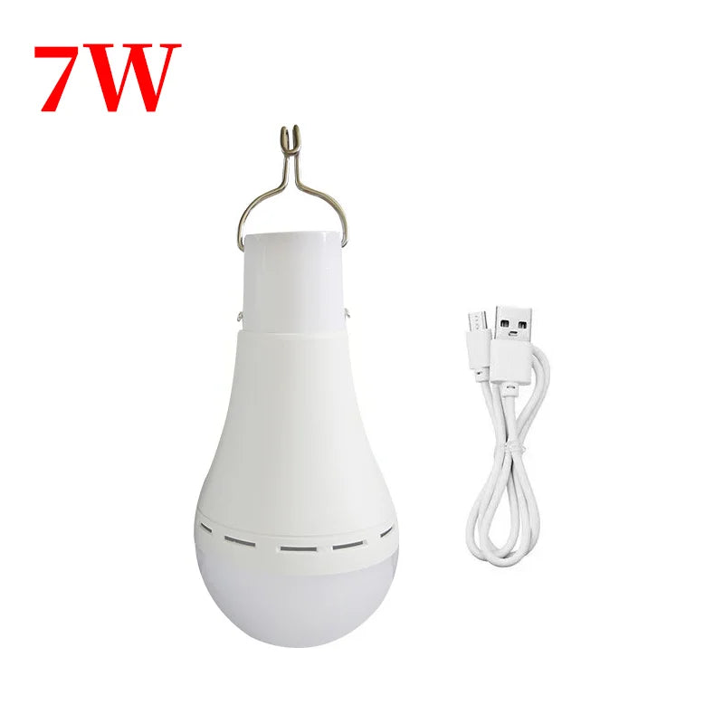 Wiederaufladbare, solarbetriebene Campinglampe