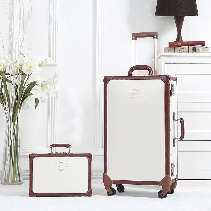 Reise-Set im Vintage-Stil mit Hartschalenkoffer 