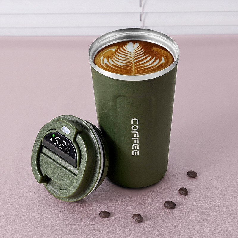 Intelligenter Kaffeebecher mit LED-Temperaturregelung 