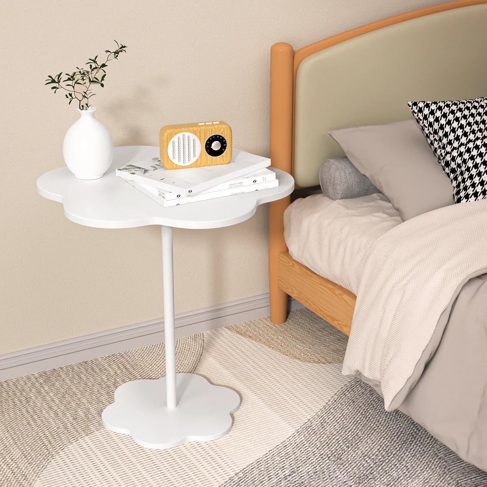 White Cloud Shaped End Table - Halri
