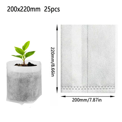 Set umweltfreundlicher, kompostierbarer Gartensäcke