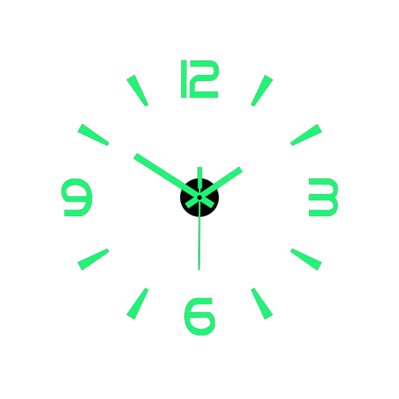 3D-Leucht-Wanduhr (geräuschlos)