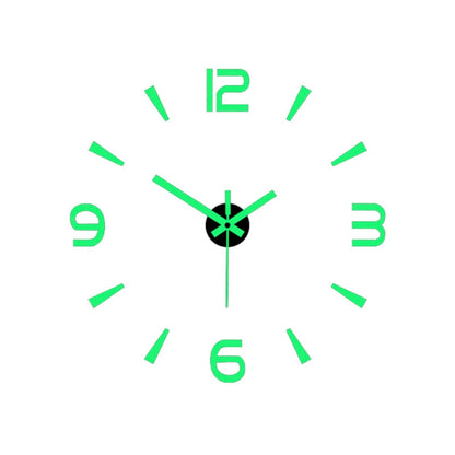 3D-Leucht-Wanduhr (geräuschlos)