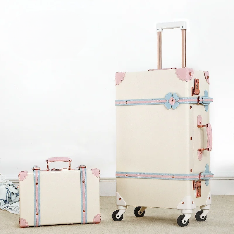 Reise-Set im Vintage-Stil mit Hartschalenkoffer 