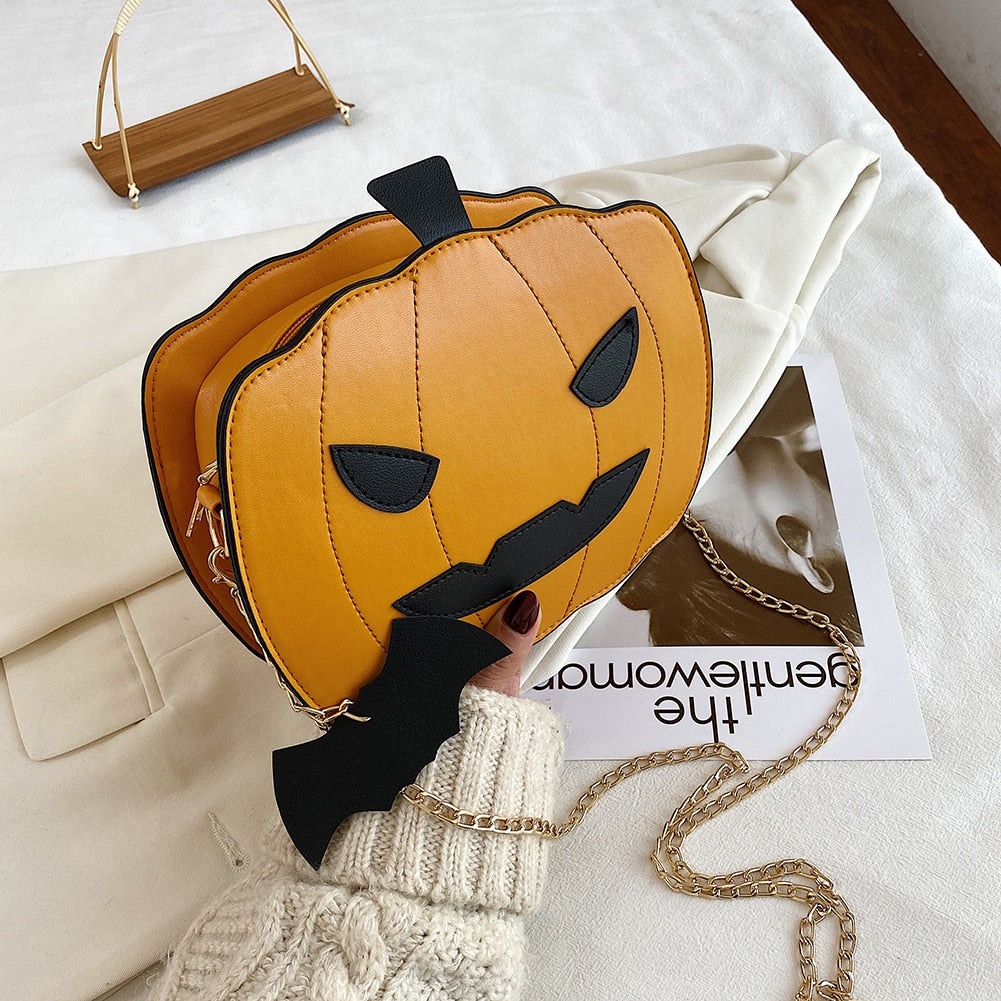 Small Orange Cute Shoulder Purse - Halri