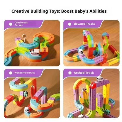 Ultimate Building Racing Track Set – 51/81 Piece Kit