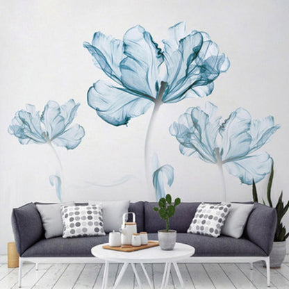 Wunderschöner floraler Vinyl-Wandaufkleber