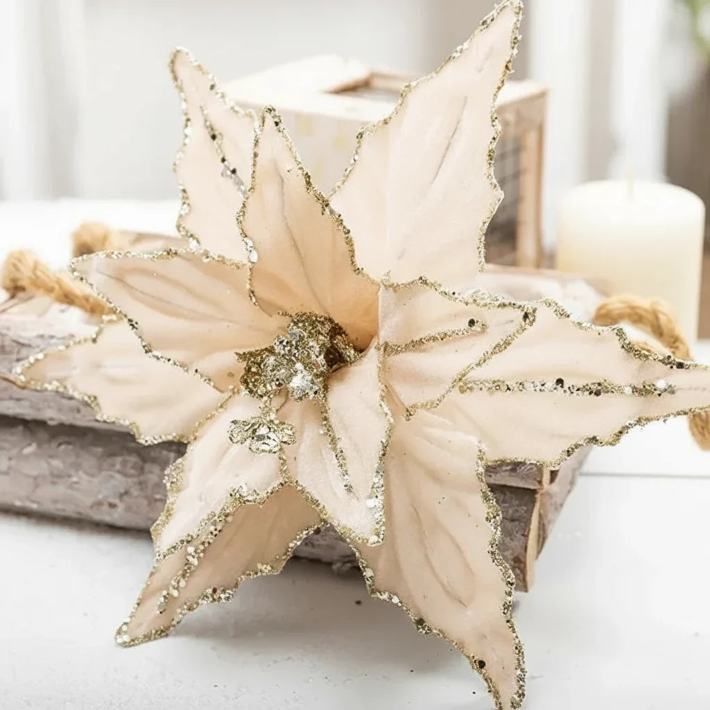 Festliche Weihnachtsblumenornamente