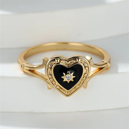 Vintage Style Love Heart Ring - Halri