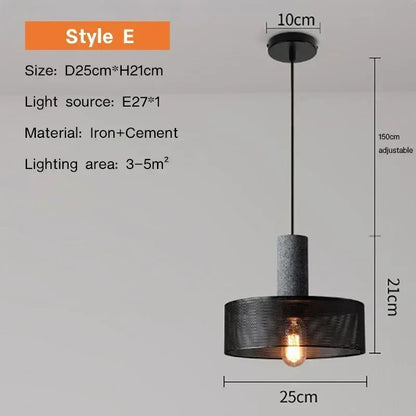 Vintage-Pendelleuchte im Landhausstil