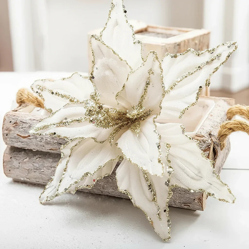 Festliche Weihnachtsblumenornamente