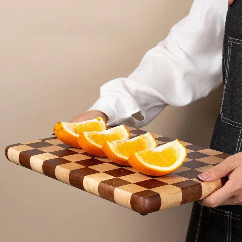 Premium Wooden Cutting Board with Non Slip Base