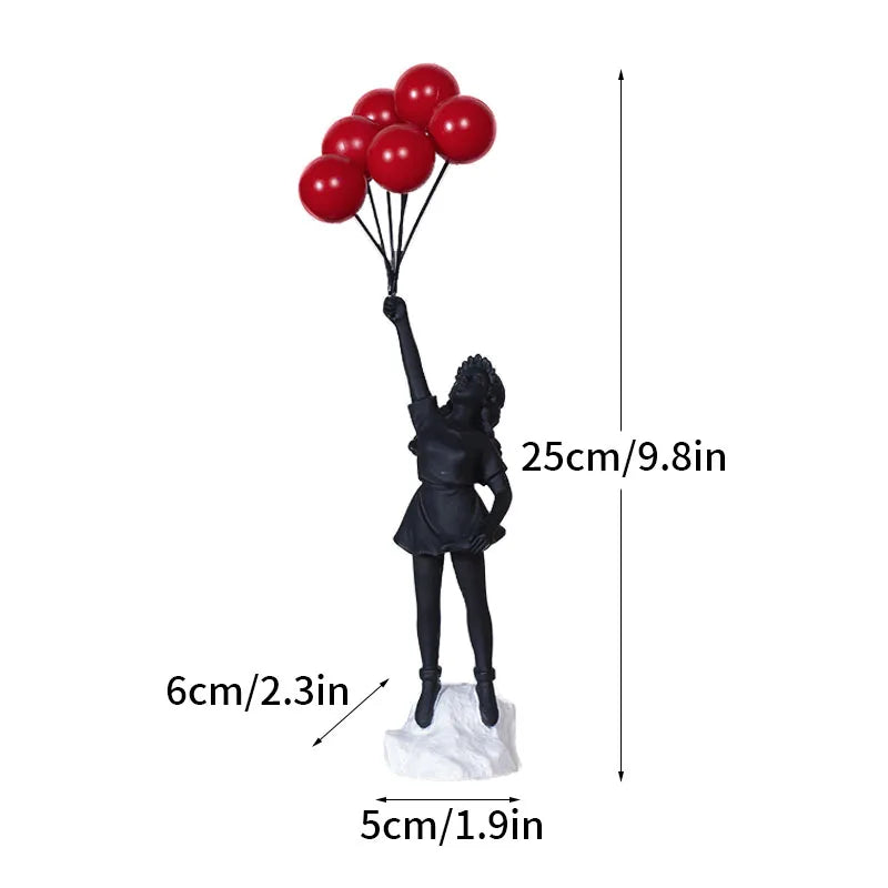 Banksy Figurines | Pop Art Decor | Modern Home Accents - Halri
