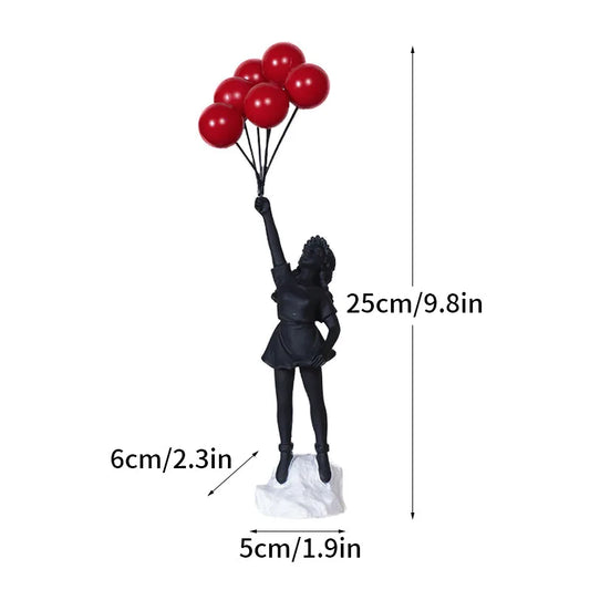 Banksy Figurines | Pop Art Decor | Modern Home Accents - Halri