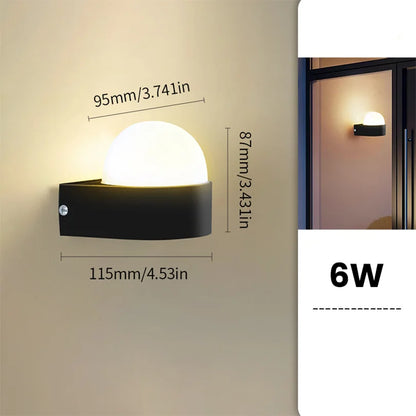 LED-Außenwandleuchte mit Bewegungsmelder und Dämmerungsschalter